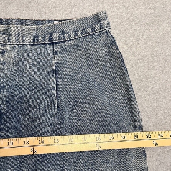 Vintage Zalerno International Sportswear Skirt Womens 34 blue Midi Modest Denim - Picture 7 of 9
